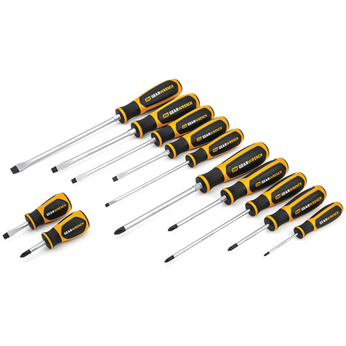 Phillips&reg;/Slotted Dual Material Screwdriver Set, 12 Pcs. Distribution Jean Lapalme