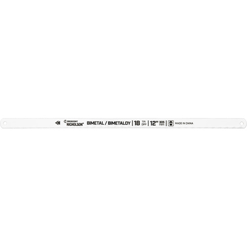 Lames pour scie &agrave; m&eacute;taux Bi-Metaloy, Bim&eacute;tal, 12" lo, 18 dents par pouce Distribution Jean Lapalme