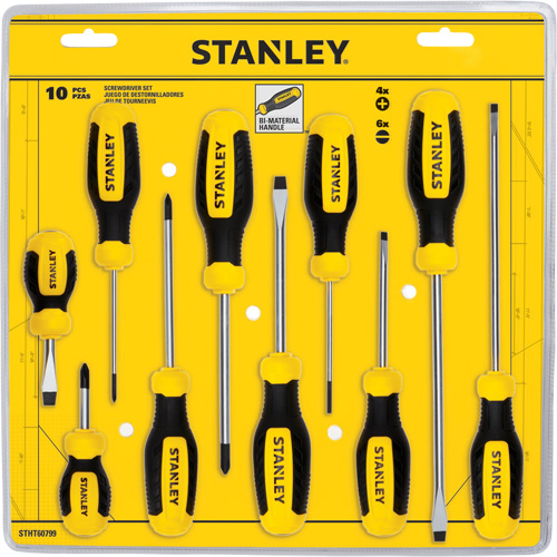 Screwdriver Set, 10 Pcs. Distribution Jean Lapalme