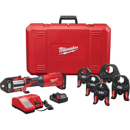 Ensemble d'outil de sertissage M18 Force Logic avec One-Key et m&acirc;choires CTS, 1/2" - 2", Motoris&eacute; Distribution Jean Lapalme