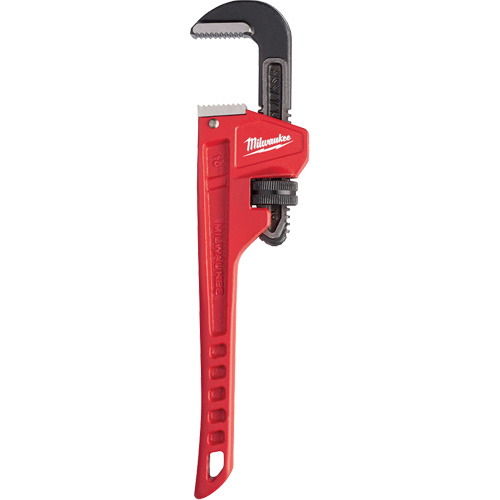 Pipe Wrench, 1-1/2" Jaw Capacity, 10" Long, Powder Coated Finish, Ergonomic Handle Distribution Jean Lapalme