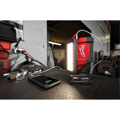 M12 Rover Service & Repair Flood Light with USB Charging, LED, 700 Lumens Distribution Jean Lapalme