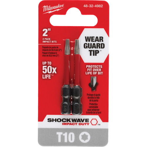 Shockwave Impact Duty Screwdriver Bit, Torx, T-10, 1/4" Drive Distribution Jean Lapalme
