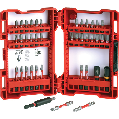 Jeu de 40 embouts de visseuse &agrave; percussion Shockwave Impact-Duty Distribution Jean Lapalme