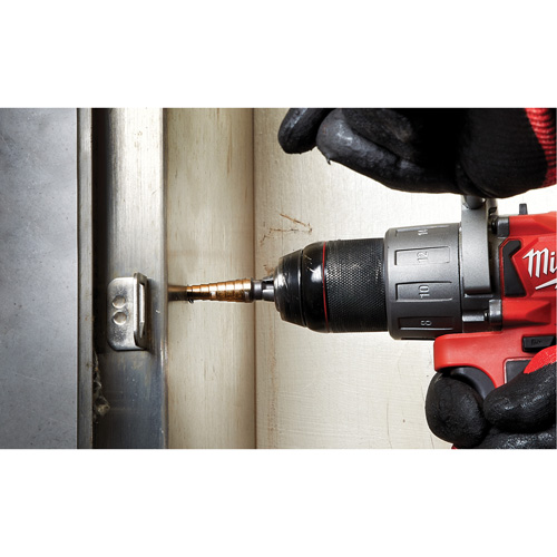 Step Drill Bit, 1/8"/#1 - 1/2"/#1 , 1/32" Increments, High Speed Cobalt Distribution Jean Lapalme