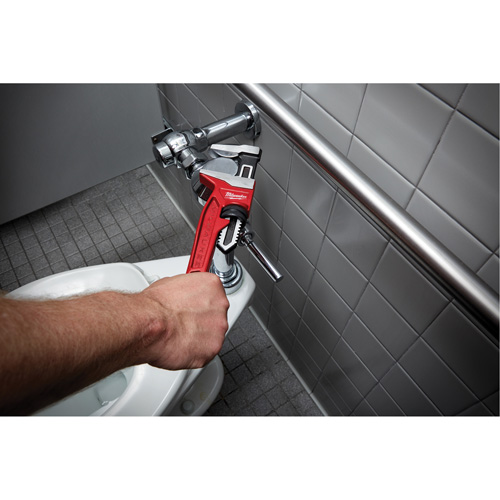 Cl&eacute; &agrave; tuyau &agrave; m&acirc;choires lisses, Cap des m&acirc;choires 2-5/8", Longueur 12", Fini Rev&ecirc;tement en poudre, Prise Ergonomique Distribution Jean Lapalme