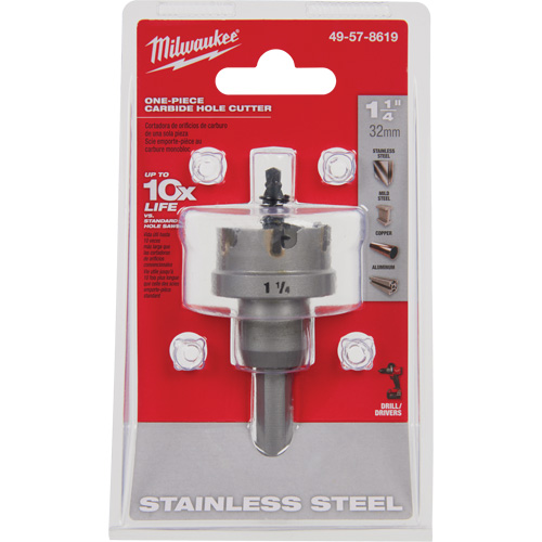 Scies-cloches au carbure monobloc, 1-1/4", Profondeur de la coupe de 3/16" Distribution Jean Lapalme