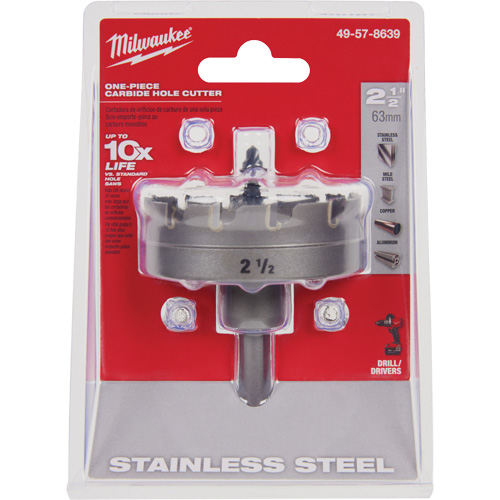 Scies-cloches au carbure monobloc, 2-1/2", Profondeur de la coupe de 3/16" Distribution Jean Lapalme