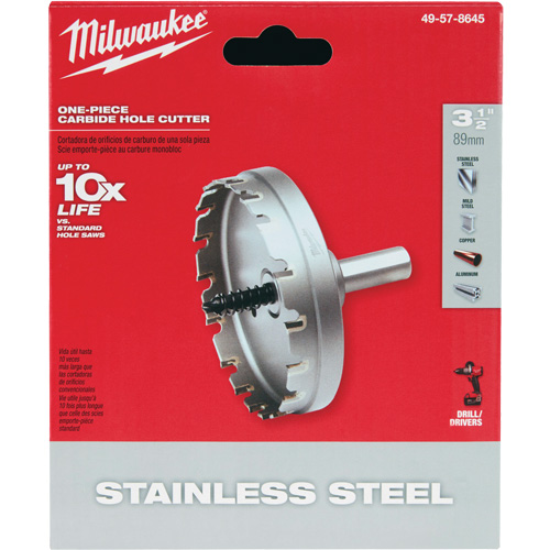Scies-cloches au carbure monobloc, 3-1/2", Profondeur de la coupe de 3/16" Distribution Jean Lapalme