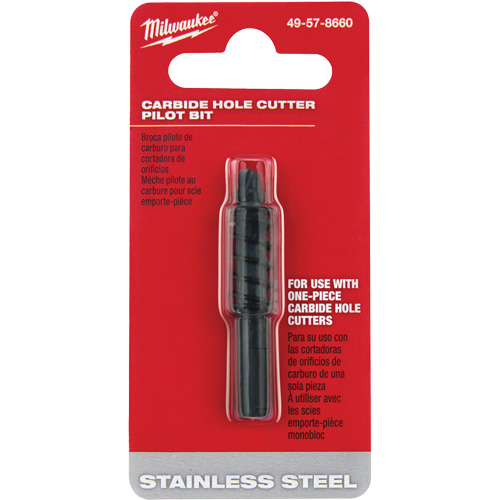 Tr&eacute;pan pilote pour scie-cloche au carbure, Profondeur de la coupe de 3/16" Distribution Jean Lapalme
