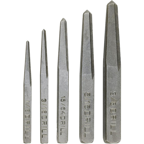 Screw Extractor Set, Chromium Steel, 5 Pieces Distribution Jean Lapalme