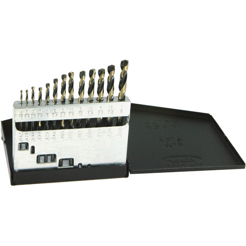 DRILLCO Metric Jobber Length Drill Bit Set, 13 Pieces, High Speed Steel Distribution Jean Lapalme