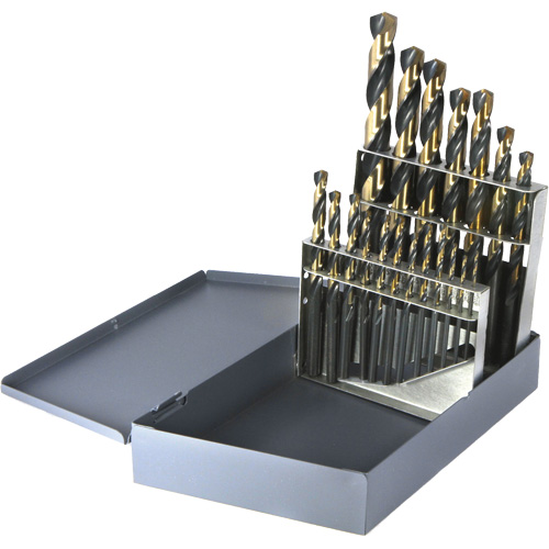 DRILLCO Metric Jobber Length Drill Bit Set, 19 Pieces, High Speed Steel Distribution Jean Lapalme