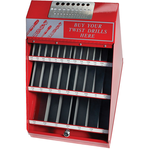 Ensemble de pr&eacute;sentoir pour forets fractionnaires DRILLCO, 540 morcea Distribution Jean Lapalme