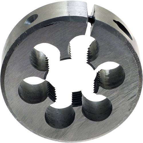 Fili&egrave;re ronde ajustable pour tuyaux DRILLCO, Filet de 1/4"-18, Acier rapide Distribution Jean Lapalme