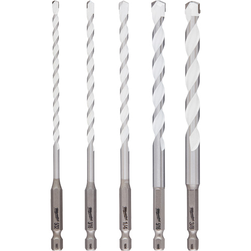 Jeu de forets multi-mat&eacute;riaux Shockwave, 5 morceaux, Carbure Distribution Jean Lapalme