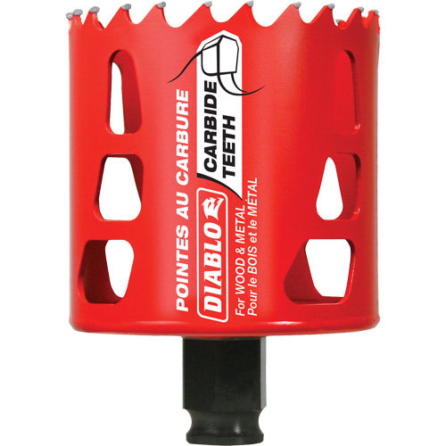 Scie cloche pour bois et m&eacute;tal, 2-5/8", Profondeur de la coupe 2-3/8", Carbure Distribution Jean Lapalme