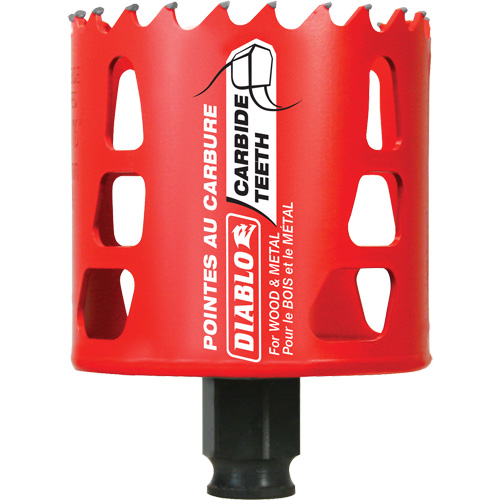 Wood & Metal Hole Saw, 2-11/16", 2-3/8" Depth of Cut, Carbide Distribution Jean Lapalme
