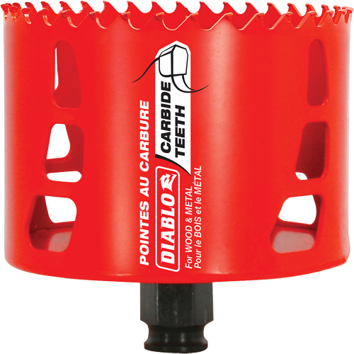 Wood & Metal Hole Saw, 3-5/8", 2-3/8" Depth of Cut, Carbide Distribution Jean Lapalme