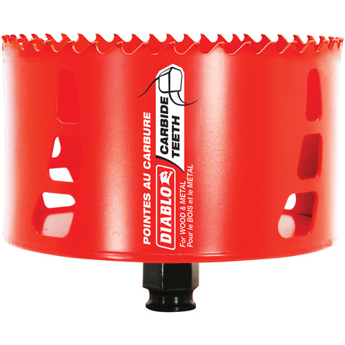 Wood & Metal Hole Saw, 4-1/2", 2-3/8" Depth of Cut, Carbide Distribution Jean Lapalme