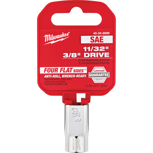 Prise SAE avec c&ocirc;t&eacute;s Four Flats, 11/32", Prise 3/8", 6 pans Distribution Jean Lapalme