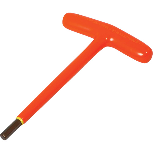 SAE Insulated Hex Key, Hex End, 5/16" x 8" L, T Handle Distribution Jean Lapalme