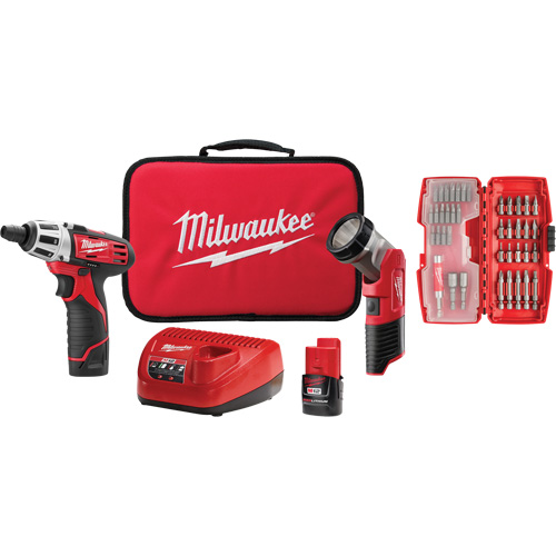 Screwdriver & Light Accessory Kit, Lithium-Ion, 12 V Distribution Jean Lapalme