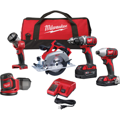 M18 5-Tool Combo Kit, Lithium-Ion, 18 V Distribution Jean Lapalme