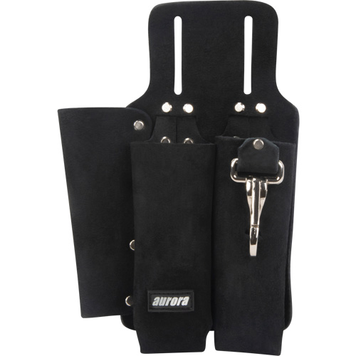 Lineman's Tool Pouch, Multiple Tool Holder, Leather, 3 Pockets Distribution Jean Lapalme
