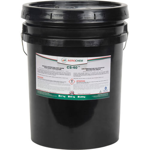 Graisse polyvalente pour basse temp&eacute;rature Gadus CS-40 AEROCHEM, 17 kg, Seau Distribution Jean Lapalme