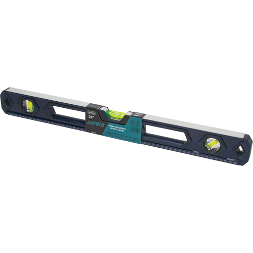 High-Accuracy Level, Box, 2' L, Aluminum, 3, Non-Magnetic Distribution Jean Lapalme