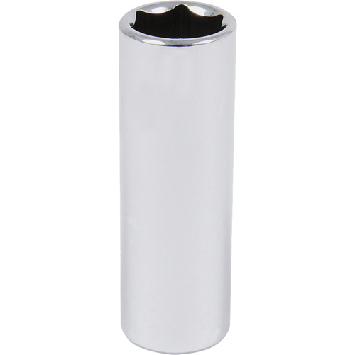 Chrome Socket, 1-1/8", 1/2" Drive, 6 Points, Deep Distribution Jean Lapalme