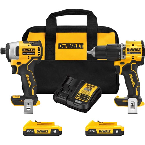 Atomic Cordless & Brushless Two-Tool Combo Kit, Lithium-Ion, 20 V Distribution Jean Lapalme