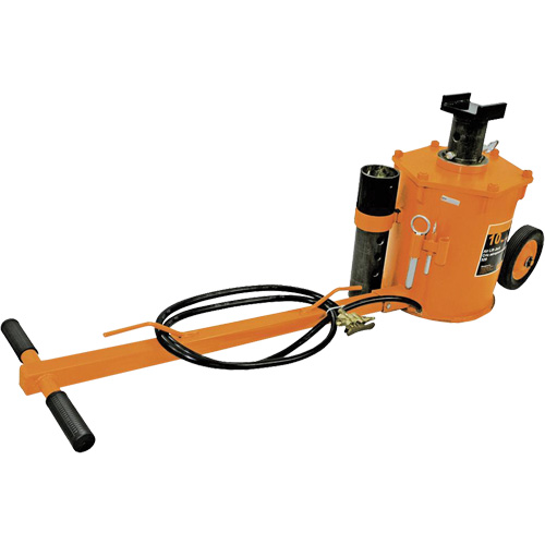 Cric pneumatique pour usage intensif, Capacit&eacute; de 10 tonne(s), 18" - 52" h Distribution Jean Lapalme