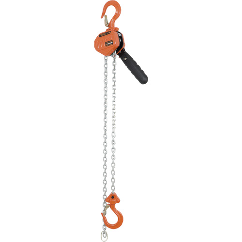 KLP-50-5 VLP Series Heavy-Duty Lever Puller, 5' Lift, 1000 lbs. (0.5 tons) Capacity, Galvanized Steel Chain Distribution Jean Lapalme