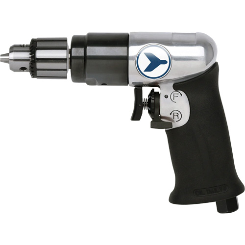 AD38VSRK Perceuse pneumatique &agrave; vitesse variable, 6 pi³/min, 1/4" NPT, 82 dBA, 3/8" mandrin, Avec cl&eacute; Distribution Jean Lapalme