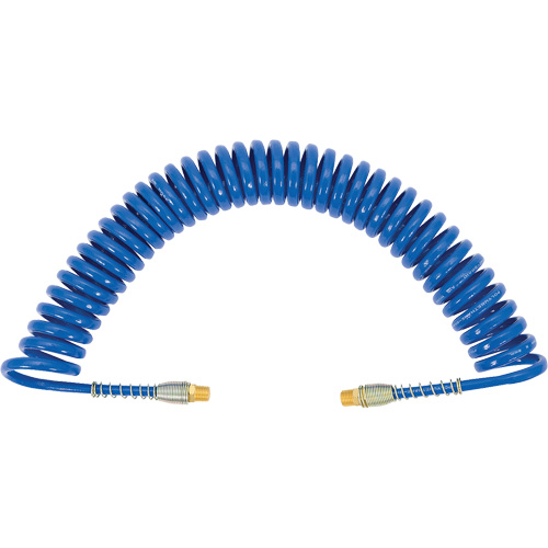 APUB-1425 Recoil Air Hose with Swivel Fittings & Protective Spring, Air, 1/4" ID x 25' L, Polyurethane Distribution Jean Lapalme