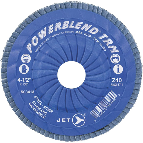 Trimmable Flap Discs, 5" x Type 29, Z80 Grit, Zirconium Distribution Jean Lapalme
