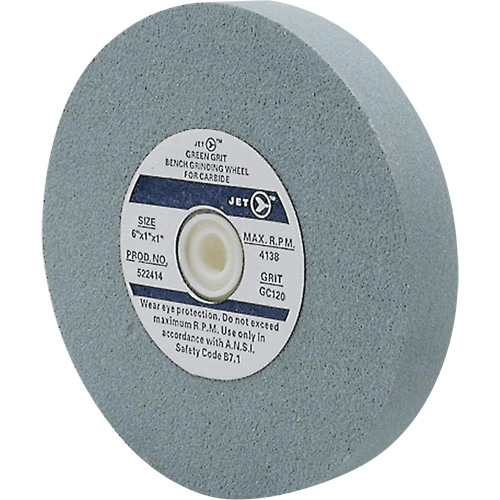 GC675C Meules pour rectifieuses d'&eacute;tabli, 6" x 3/4", Arbre 1", Carbure de silicium Distribution Jean Lapalme