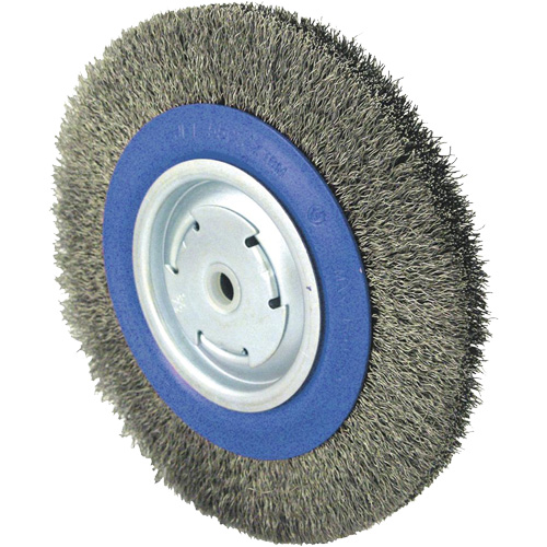 Brosse rotative &agrave; fil torsad&eacute;, 8" dia., Fils 0,014", Arbre 1/2" - 5/8" - 2 Distribution Jean Lapalme