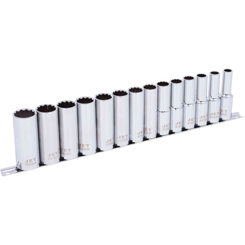 SS1214DM-12 Chrome Socket Set, 14 Pcs, 1/2" Drive Size, Deep Distribution Jean Lapalme