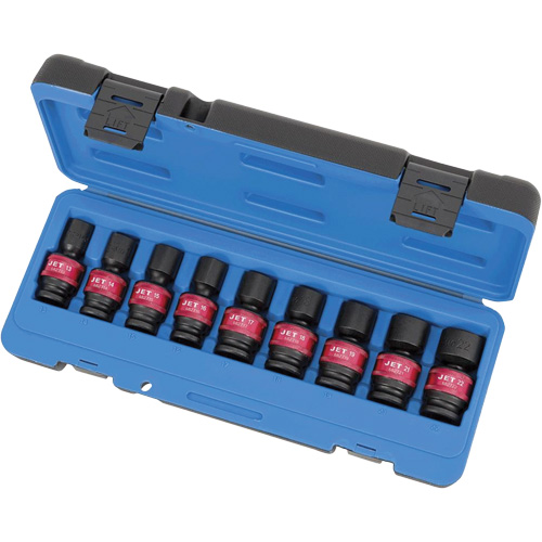 PSU912M Jeux de douilles universelles, 9 Mcx, Chocs, Prise de 1/2" Distribution Jean Lapalme