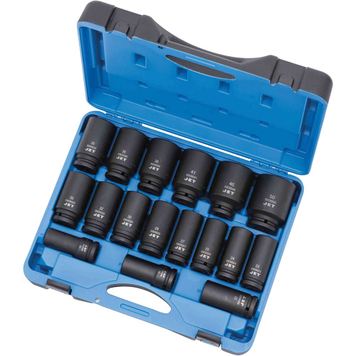 PS1734DM Socket Set, 17 Pcs, Impact, 3/4" Drive Size, Deep Distribution Jean Lapalme