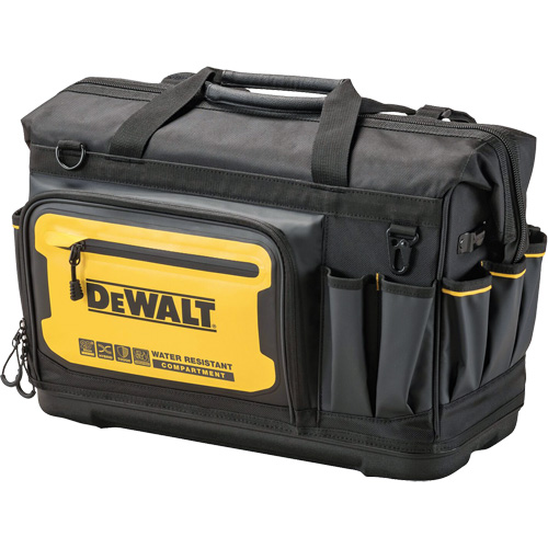 Sac &agrave; outils &agrave; bouche ouverte PRO 20", 33 pochettes, Noir/Jaune Distribution Jean Lapalme