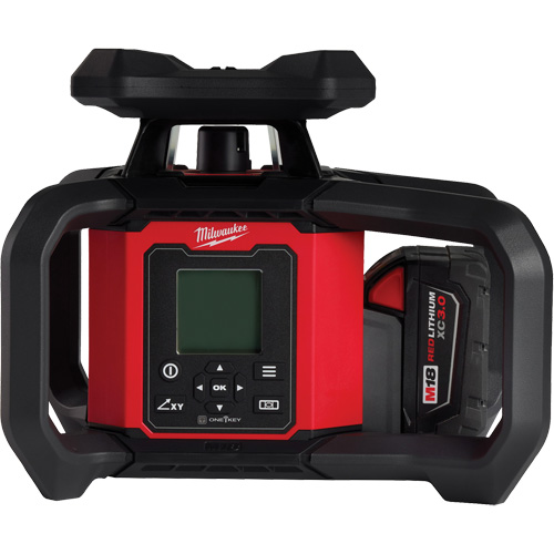 Ensemble de niveau au laser rotatif ext&eacute;rieur rouge &agrave; double pente M18 avec r&eacute;cepteur & t&eacute;l&eacute;commande, 4000' (1219,2 m) Distribution Jean Lapalme