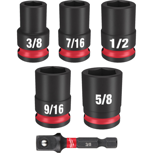 Shockwave Impact Duty SAE Socket Set, 6 Pcs, Impact, 3/8" Drive Size Distribution Jean Lapalme