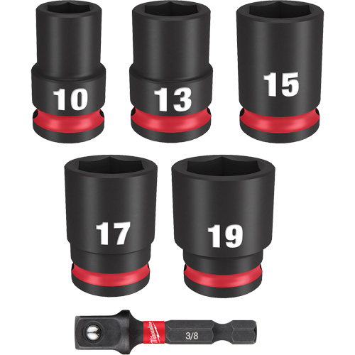Jeu de douilles m&eacute;triques &agrave; 6 pans Shockwave Impact Duty, 6 Mcx, Chocs, Prise de 3/8" Distribution Jean Lapalme