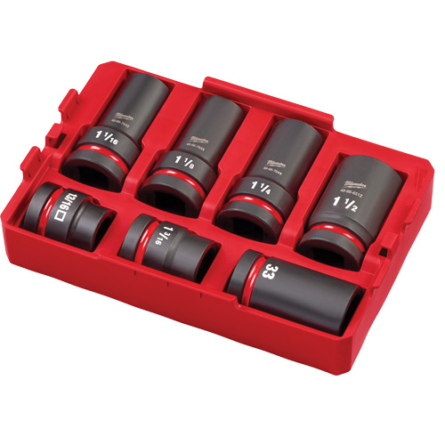 Packout Shockwave Impact Duty Metric & SAE Wheel Service Socket Set, 7 Pieces, 1" Drive Size Distribution Jean Lapalme