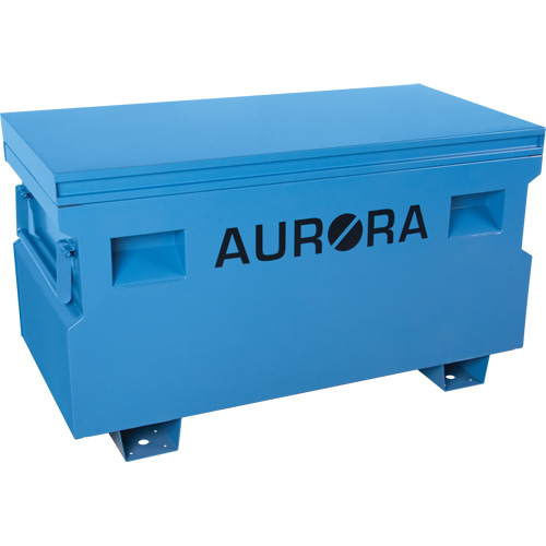Coffre &agrave; outils de chantier, 48" x 24" x 27-3/5", Acier, Bleu Distribution Jean Lapalme