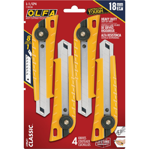 MXP-L Ratchet Knife with Die-Cast  Handle, 18 mm Distribution Jean Lapalme